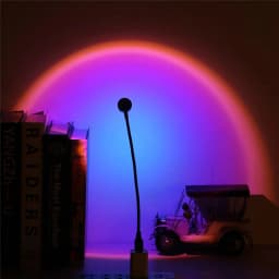 LED Sunset Lamp Nightlights USB Projector Birthday Party Decoration Mood Lights For Bedroom Living Room Wall Photography