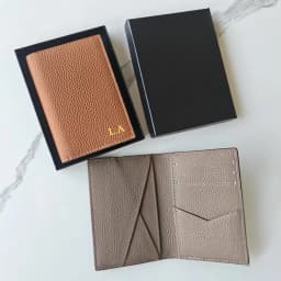 Custom Name Luxury Men Waalet Genuine Leather Personalize Initials Mini Women Card Holder With Gift Box Small Business Wallet