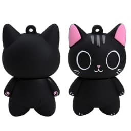 Hot Sale Pendrive Cute Cartoon Cat USB 2.0 Flash Drive 16GB 32GB 64GB 128GB Pen Drive Creative Memory Stick 100% True Capacity