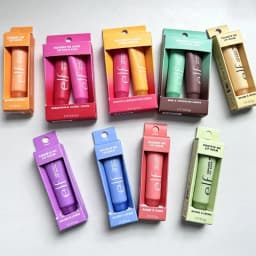 E.l.f Squeeze Me More Lip Balm Duo Lip Gloss Mango-Watermelon Bubblegum-Cherry Mint-Chocolate Two Tone Set with 3 Combinations