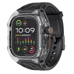 Transparent Modification Kit For Apple Watch 11 10 987 46 45mm Strap Case for IWatch Series 44 40mm 654SE Rubber Band Refit Mod