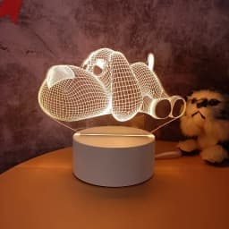 3D Lamp Acrylic LED Night Lights Bear Dinosaur Child Night Light Led for Bedroom Decoration Christmas Decor Wedding Party Favors