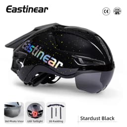 New Pneumatic Bicycle Helmet 3D Shock-Absorbing Lining Ventilated And Breathable Men's And Women's Road Mountain Safety Helmet