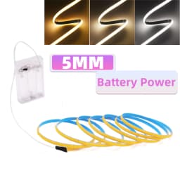 3MM 5MM 8MM COB LED Strip 5V 320LEDs/m PIR Motion Sensor Flexible Tape USB/Battery Powered Under Cabinet Kitchen Lighting Strip