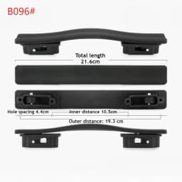 1PC Suitcase Luggage Plastic Spare Strap Flexible Handle Grip Replacement for Travel Replacement Black Luggage Bag Accessories