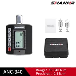 SHANHR 1/2'' Digital Torque Adapter, 1/2" 1/4 3/8, Adjustable Torque 3-Piece Set with Adapter Torque Wrench Head Bike Set