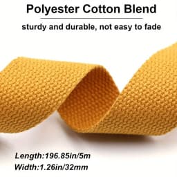 5M*32mm Portable Webbing Strapping for Backpack Bag DIY Sewing Belt Accessories Apparel Decoration Ribbon
