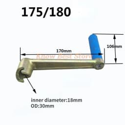 1pcs Diesel Engine Crank Starter Handle for Air-cooled Water-cooled Single-cylinder Diesel Engine Hand Starting Model Handle