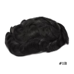 Men's Capillary Prosthesis Skin With Knot Toupee Invisible Wig Man Human Hair Prosthesis Man Natural Hair Replacement System