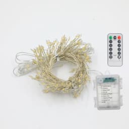 Fairy Firecracker String Lights with Remote Control LED 8 Modes Decorative LED Lighting for Xmas Halloween Thanksgiving