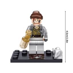 Mini Blocks Navy Pirates Anime Figures Mini Bricks Toys Captain Jack Sparrow Caribbean Figure Blocks Children Assembly Toys