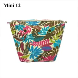 TANQU New Colorful Waterproof Inner Lining Insert Zipper Pocket for Classic Mini Obag Canvas  Inner Pocket for O Bag