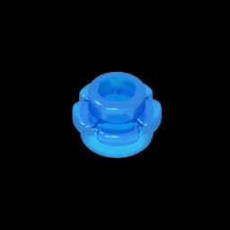 Gobricks GDS-1436 Plate, Round 1 x 1 with Flower Edge (5 Petals) compatible with lego 24866 pieces of children's DIY