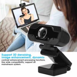 2026 1080P Webcam with Microphone, USB Computer Camera for Online Class Video Calls, Zoom, Teams, Streaming