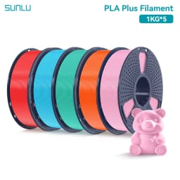 SUNLU 5KG PLAPLUS Filament 1.75MM Neatly Arranged No Knots No Bubble Eco-Friendly Non-Toxic Odorless Bright Color Good Toughness