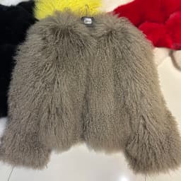 YOLOAgain Plus Size Dark Brown Mongolia Sheep Fur Jacket Women Real Fur Jacket Female Winter Warm Outerwear