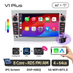Junsun 7" Android Car Radio For Opel Astra H G J Zafira B Corsa C D Antara Vectra Vivaro Wireless CarPlay Android Auto GPS Navigation Multimedia Player IPS Touch Screen WiFi 4G DSP RDS Bluetooth FM AM SWC DAB Autoradio Stereo Head Unit 2DIN