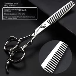 6 Inch Barber Specificlied Shears Professional Hairdressing Scissors Hairdresser Clippers Set Flat Thinning Hair Cutting Tools