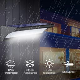 60/48Led Outdoor Solar Wall Light Solar Flood Lights Motion Sensor Waterproof Wall Lamp Metal Housing 1100LM for Garden Lighting