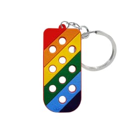 1PCS Luggage Tag Hole Keyring for Shoe Charms Decoration Keychain Suitable For Handbag Key Fluorescent Accessory Decoration