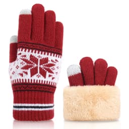 Female Winter Warm Knitted Full Finger Gloves Men Solid Woolen Touch Screen Mittens Women Thick Warm Cycling Driving Gloves H46