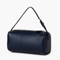 Donna-in Full Grained Calfskin Mini Handbag for Women Real Leather with Shoulder Strap Barrel-shaped Crossbody Purses