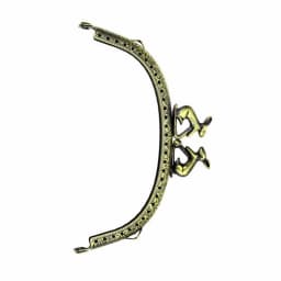 1 Piece 12.5 CM Embossing Arc Antique Bronze Rabbit Head Metal Purse Frame Kiss Clasp DIY Bag Accessory