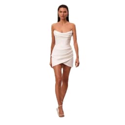 Customized 2025 New Arrival Wedding Dresses White Short Bridal Gowns Mini Length Bride Dresses Sleeveless Wedding Gown Strapless