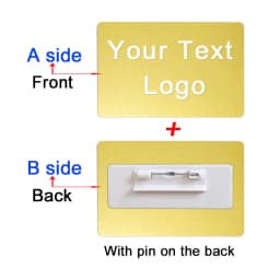86x54x0.4mm Personalize Your Logo Text Aluminium Plate Custom Badge Adhesive Tape ID Door Wall Mailbox Business Card Name Tag
