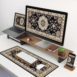 XXL Black Persian mouse pad long table mat floor mat carpet Game Work home desktop accessories Game player office quickly shipp