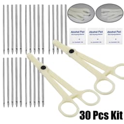 98/69/48/7PCS Piercing Tool Kit Professional Ear Nose Piercing Needles Clamp Glove Marker Pen Tragus Lip Navel Piercing Tool Set