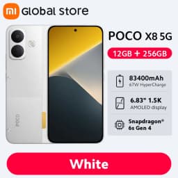 New POCO X8 Smartphone Global Version 8340mAh battery 6.83" 1.5K Display 67W HyperCharge Snapdragon 6s Gen 4 50MP Camera NFC 5G