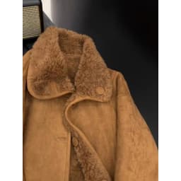 Unique Super Good Looking Women's Winter Thickened Lamb Fur Jacket Retro Khaki Color Integrated Leather And Fur Coat Casual S...