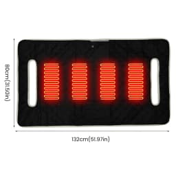 4 Zones Heated Seat Cushion Mat USB Electric Heating Pad Outdoor Camping Chair Heated Cushion 3 Gears Temperature Foot Warmer