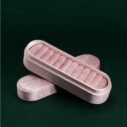 TAIMY Velvet Ring Display Tray Portable Ring Storage Case Custom Logo Jewelry Box High-end Business Display Tray