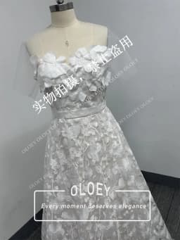 OLOEY Elegant Full Lace A Line Korea Wedding Dresses Sweetheart Floor Length Bridal Gowns Corset Back Photo Shoot Customized