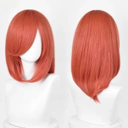 Anime 40cm Medium Basic Bang Blond Black White Red Pink Green Brown Gold Blue Cosplay Wig Heat Resistant Synthetic Hair Wigs