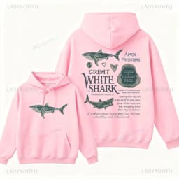 Great White Shark Hoodie Shark Sweatshirt Shark Conservation Hoody Marine Biologist Hoodie Unisex Shark Winter Clothes Women