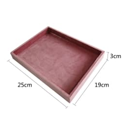 New Solid Wood Pink Velvet Jewelry Display Stand Ring Earrings Bracelet Necklace Watch Pendant Storage Display Stand