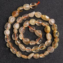 6-8MM Natural Stone Beads Amethysts Fluorite Citrine Irregular Shape Loose Bead For Women Jewelry Making Bracelet DIY Accessory