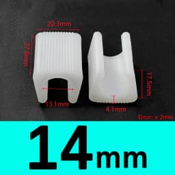 Transparent/Black/White U Shaped Non-slip Chair Leg Pad PP Plastic Non-slip Furniture Feet Floor Protectors Anti-front Tilt