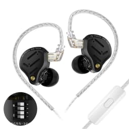 KZ Pisces Dual Dynamic Drive Unit Earphones With Sound Adjustment Switch Two Versions In Ear Earbuds