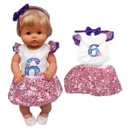 40cm Bebe Doll Clothes for 16-inch Nenuco Winter Plush Suit Ropa Y Su Hermanita Doll Rompers Accessories