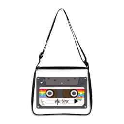 Cassette Tape Recorder Printing Handbag Back To 80s 90s Women Shoulder Bags for Travel Underarm Leisure Adjustable Crossbody Bag