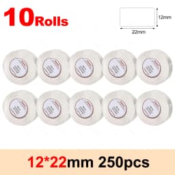 Niimbot D11 D110 White Paper Rolls Thermal Label Printer Waterproof Self Adhesive Tapes 15mmx30mm D101 Label Sticker 3/5/10Rolls