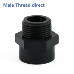 Dark Grey Female/Male Thread Industrial Grade PVC Accessory Garden Irrigation Water Pipe Connectors Aquarium Adapter Tube Joints