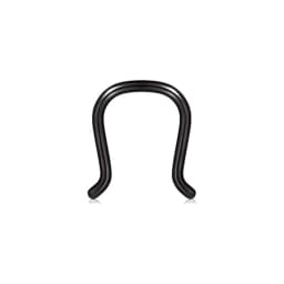 WKOUD Clear Flexible Septum Retainer Plastic & Surgical Steel Nose Septum Ring Piercing Jewelry For Women Men Sean