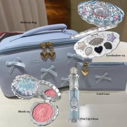 Flower Knows Makeup Set Swan Ballet Concealer Palette Embossed Blusher Shine Lipstick Kit With Bag THE SWEETIE BEAR Bunny Garden