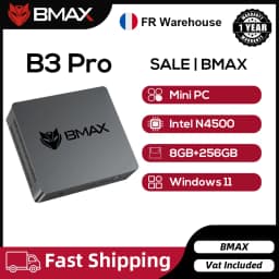 Bmax B3 Pro Windows 11 Pc Intel N4500 8Gb Ram 256Gb Ssd HDMI USB Dual Band Wi-Fi Supports 4K@60Hz Intel Hd Graphics Mini Pc