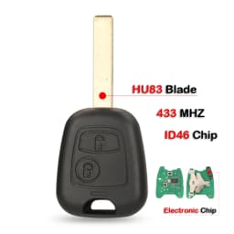jingyuqin Remote Car Key 433mhz ID46 For aygo Peugeot 106 107 206 306 307 207 407 Partner For Citroen C1 C2 C3 C4 Saxo Picasso